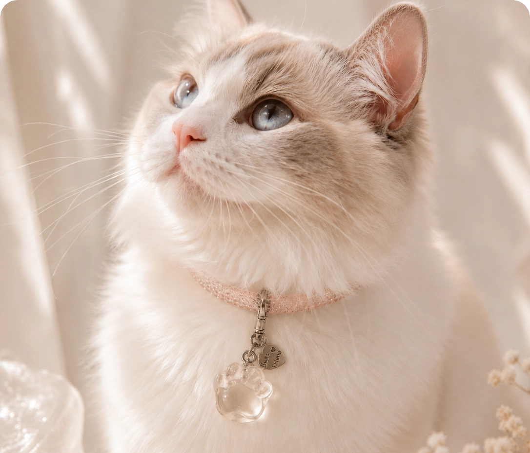 The Abundance Set pet collar charm.