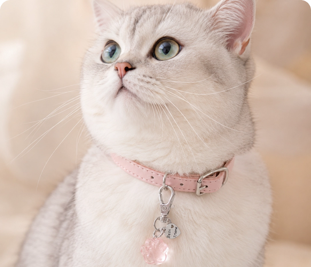 The Bond Set pet collar charm.
